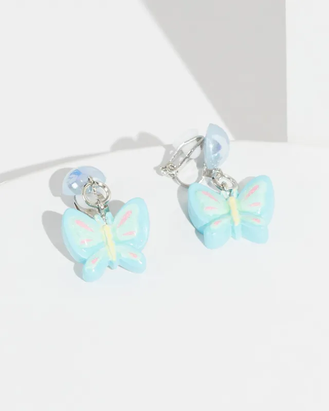 Blue Butterfly Drop Earrings sold by Collete Hayman