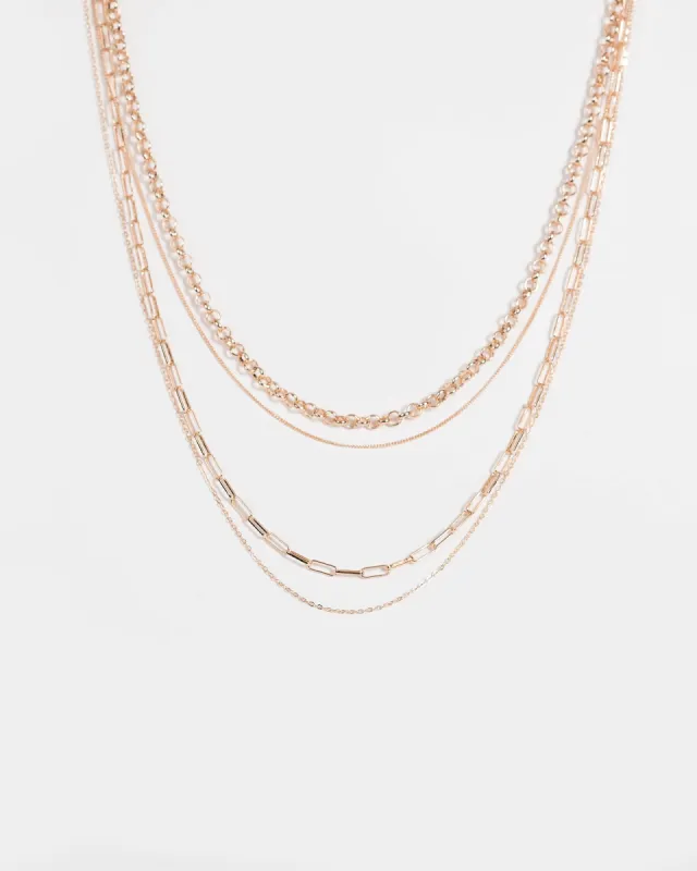 Gold Multi Organic Pendant Necklace sold by Collete Hayman