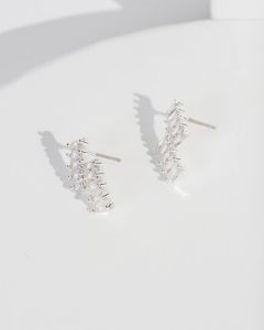 Crystal Z Cubic Zirconia Stud Earrings sold by Collete Hayman