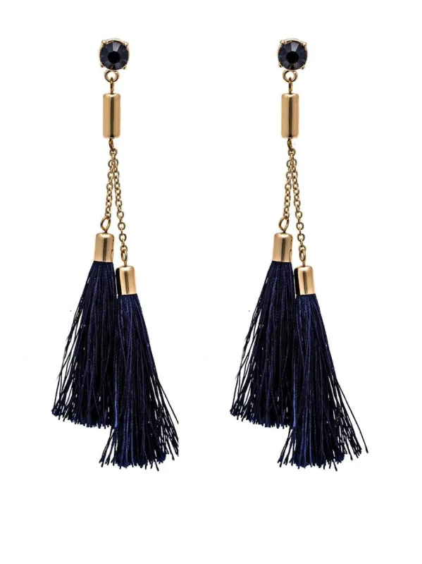 Double Tassel Statement Earrings sold by Collete Hayman