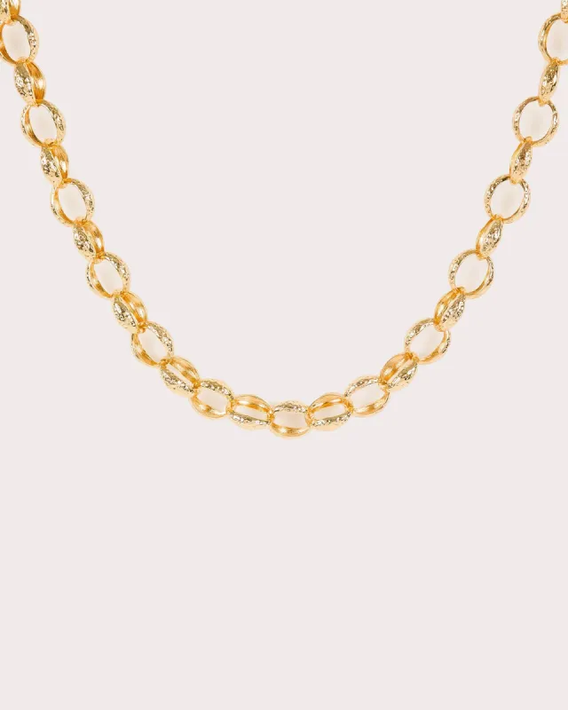 Gold Textured Chunky Chain Necklace sold by Collete Hayman