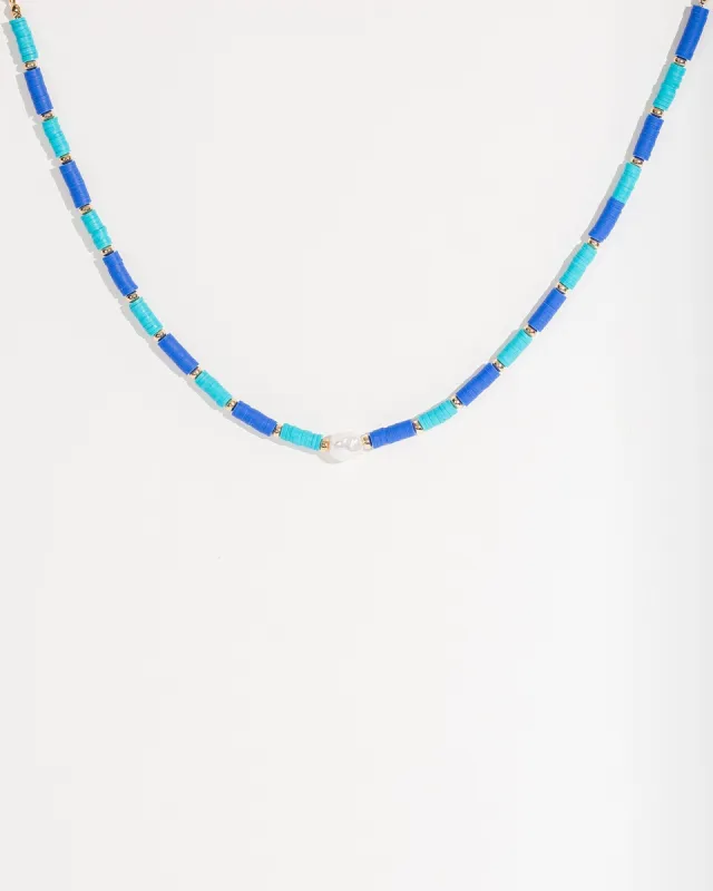 Blue Fine Beaded Necklace sold by Collete Hayman