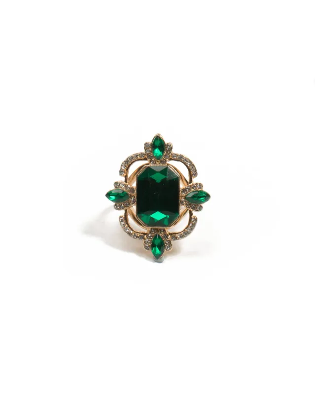 Royal Green Stone Ring - Large sold by Collete Hayman