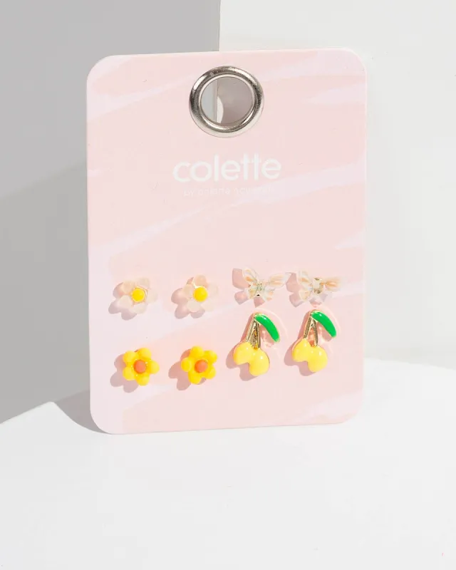 Multi Flower Stud Earring Pack sold by Collete Hayman