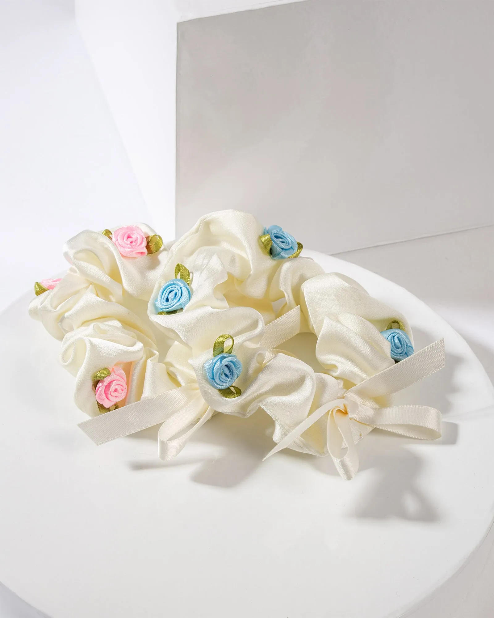 Multi Colour 2 Pack Rosette And Bow Detail Scrunchie sold by Collete Hayman product image thumbnail 2