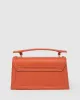 Orange Luna Flat Top Handle Bag sold by Collete Hayman