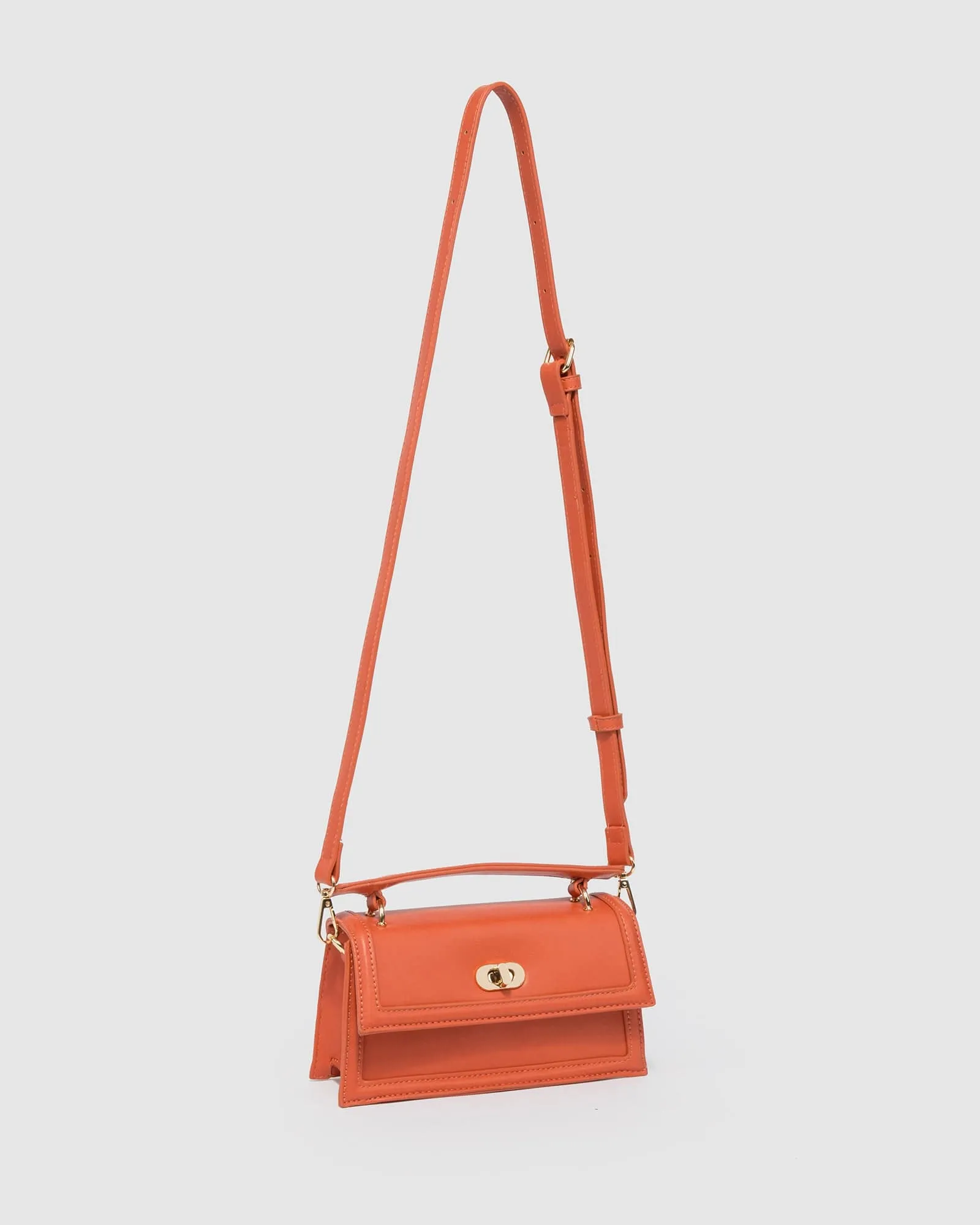 Orange Luna Flat Top Handle Bag sold by Collete Hayman product image thumbnail 4