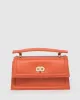 Orange Luna Flat Top Handle Bag sold by Collete Hayman