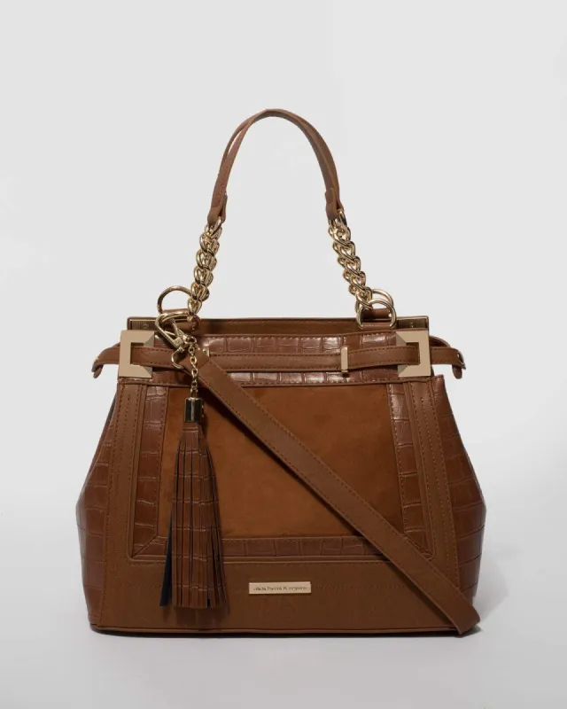 Tan Zoe Multi Tote Bag sold by Collete Hayman