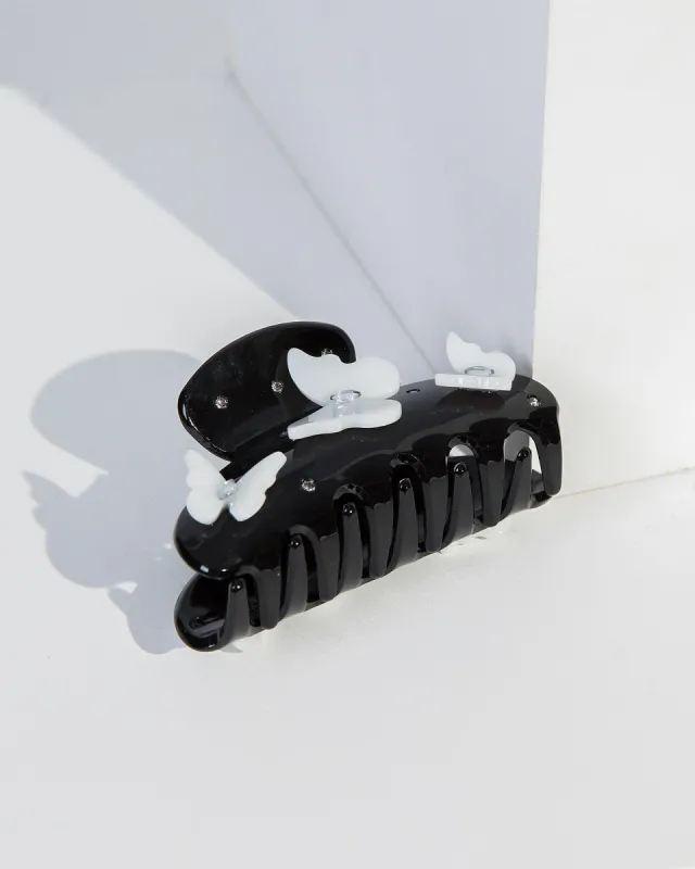 Black Butterfly Detail Claw Clip sold by Collete Hayman