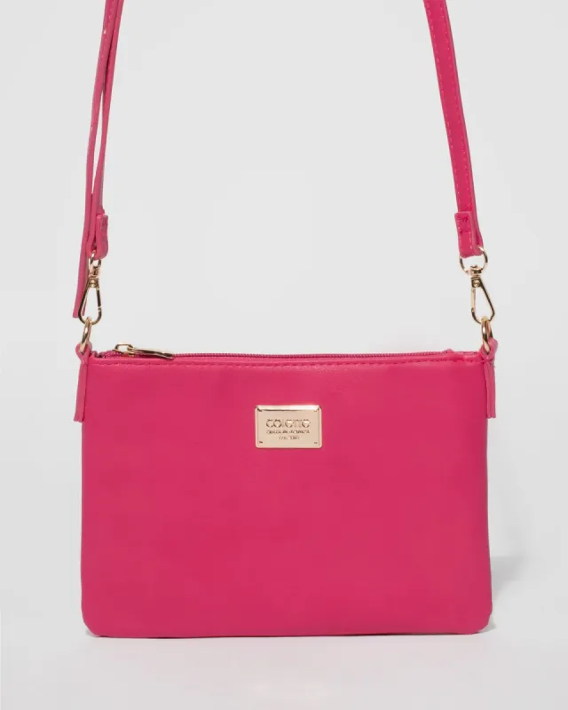 Pink Strap Crossbody Bag sold by Collete Hayman