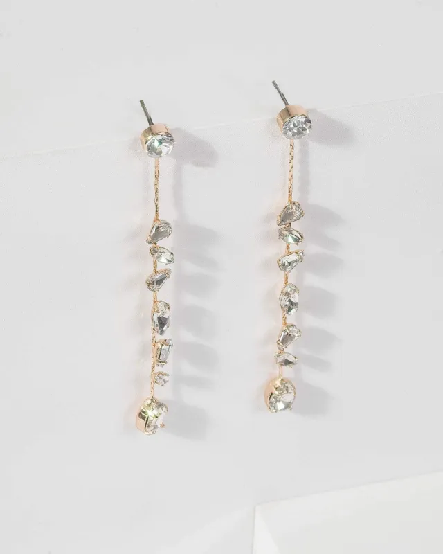 Gold Fine Crystal Chain Drop sold by Collete Hayman