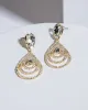 Crystal Drop Chain Tiered Earrings sold by Collete Hayman