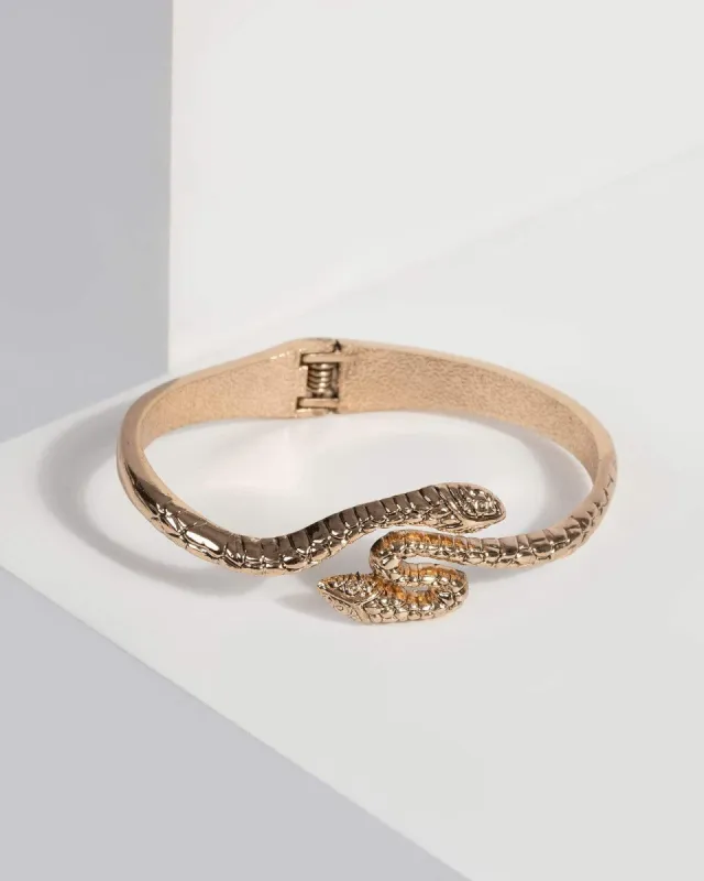 Gold Metal Snake Bracelet sold by Collete Hayman