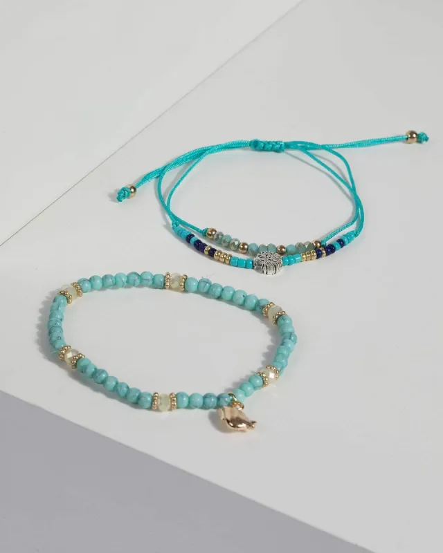 Multi Beaded Charm Bracelet sold by Collete Hayman