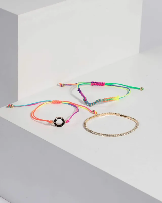 Multi Crystal Pendant Bracelet sold by Collete Hayman