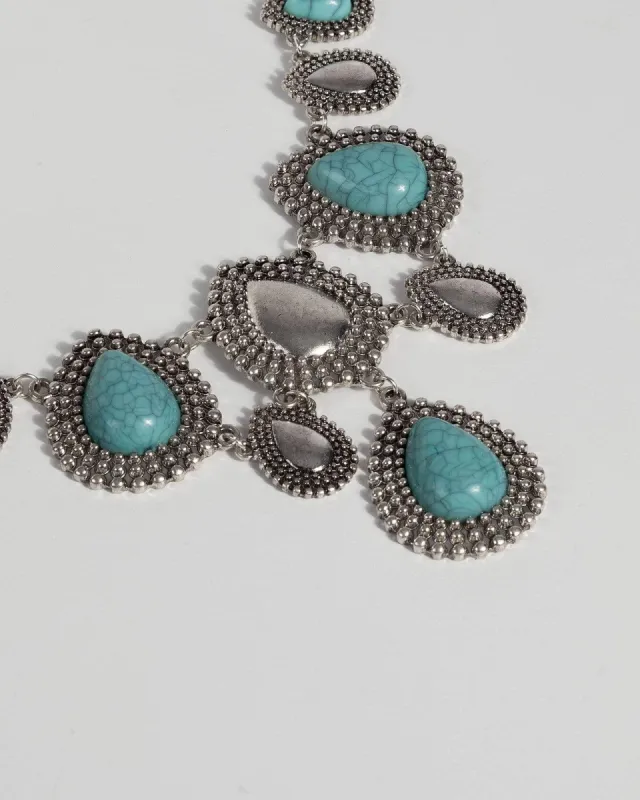 Turquoise Multi Teardrop Necklace sold by Collete Hayman