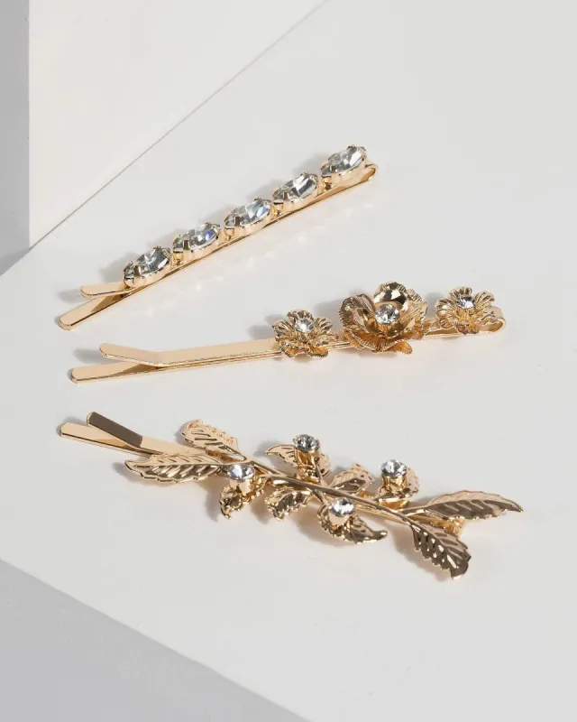 Gold Multi Floral Hair Pack sold by Collete Hayman