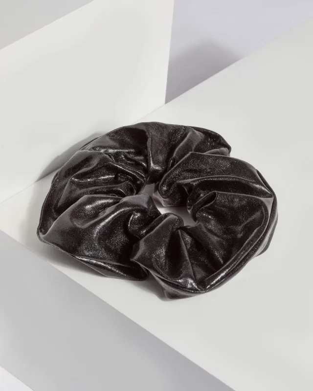Black Patent Scrunchie sold by Collete Hayman