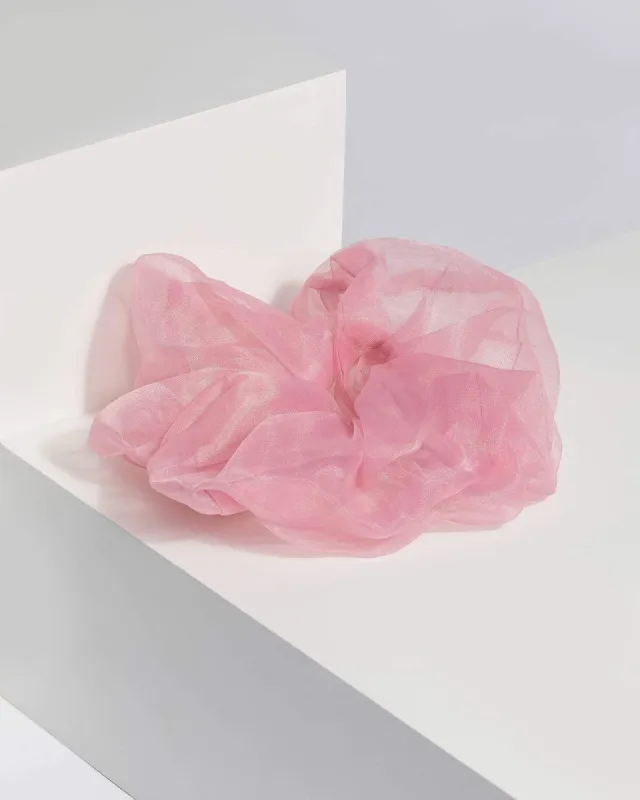 Pink Extra Large Organza Scrunchie sold by Collete Hayman