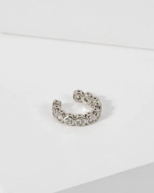 White Gold Pave Fine Ear Cuff sold by Collete Hayman