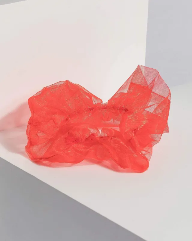 Red Small Organza Scrunchie sold by Collete Hayman