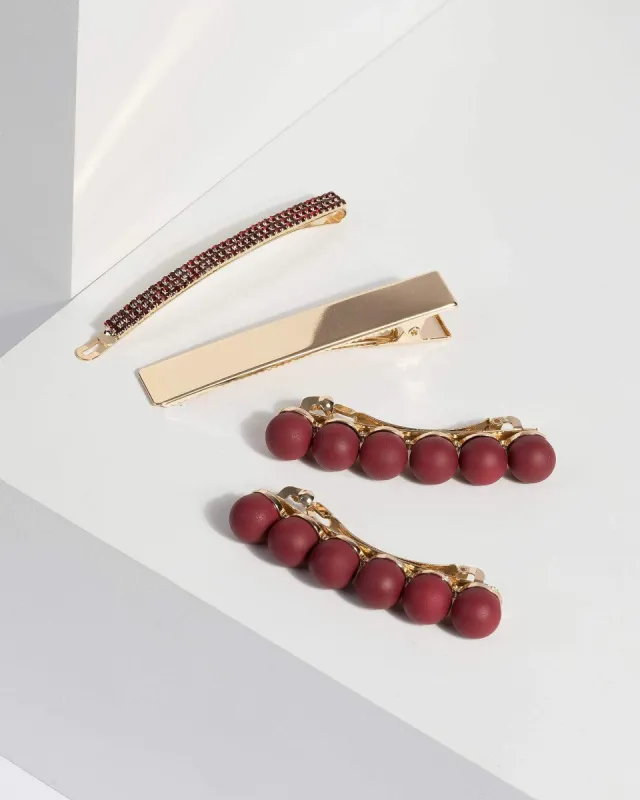 Red Velvet Heart Multi Hair Clips sold by Collete Hayman