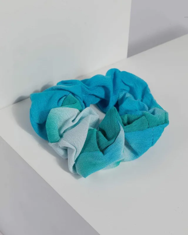 Blue Tie Dye Scrunchie sold by Collete Hayman