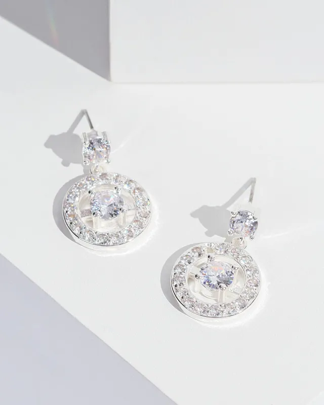 Crystal Framed Crystal Drop Earrings sold by Collete Hayman