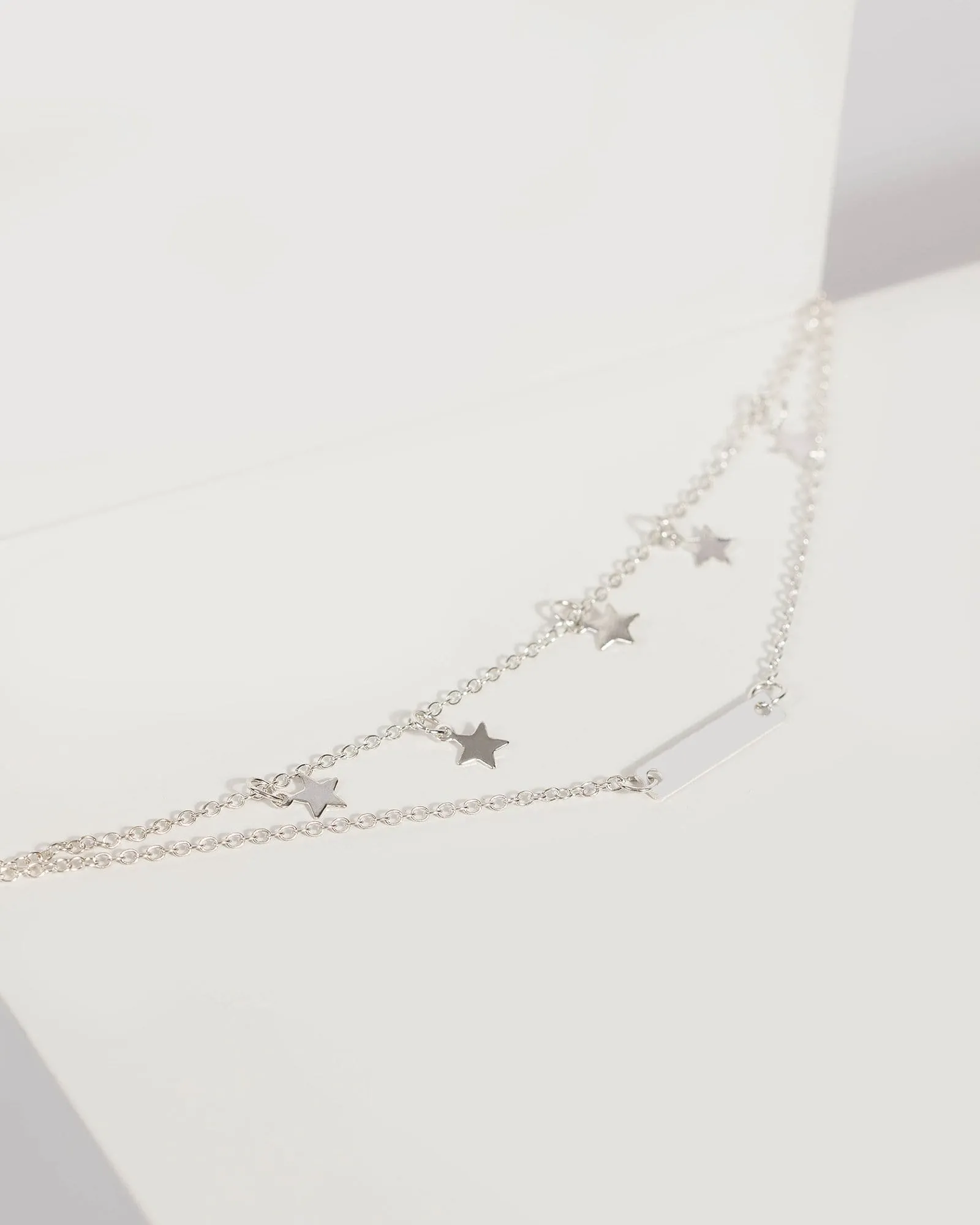 Silver Fine Chain Star Bracelet sold by Collete Hayman