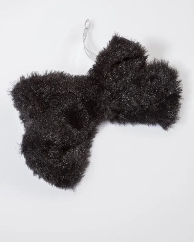 Black Fluffy Hair Bow Clip sold by Collete Hayman