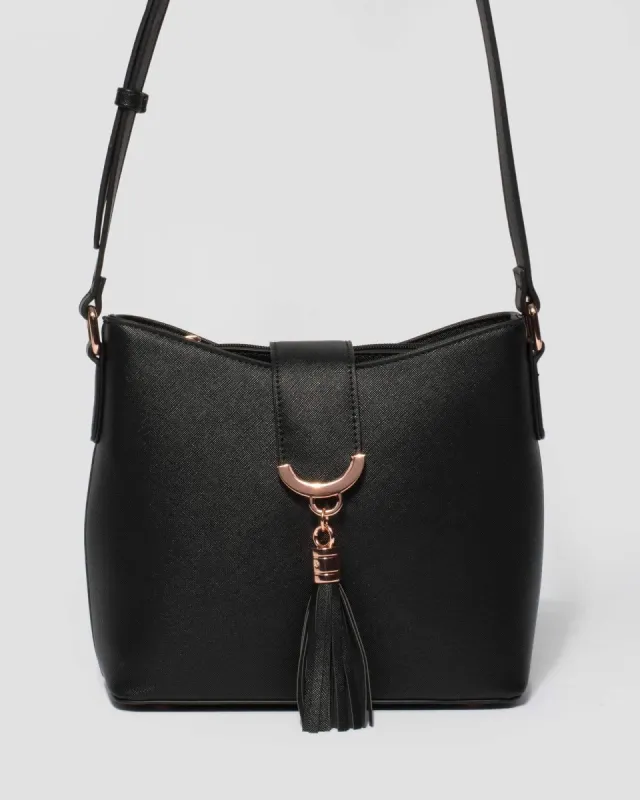 Black Libby Crossbody Bag sold by Collete Hayman