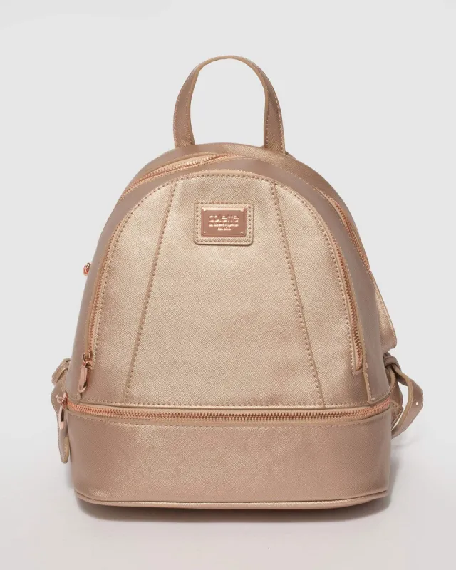 Rose Gold Bridget Medium Backpack sold by Collete Hayman