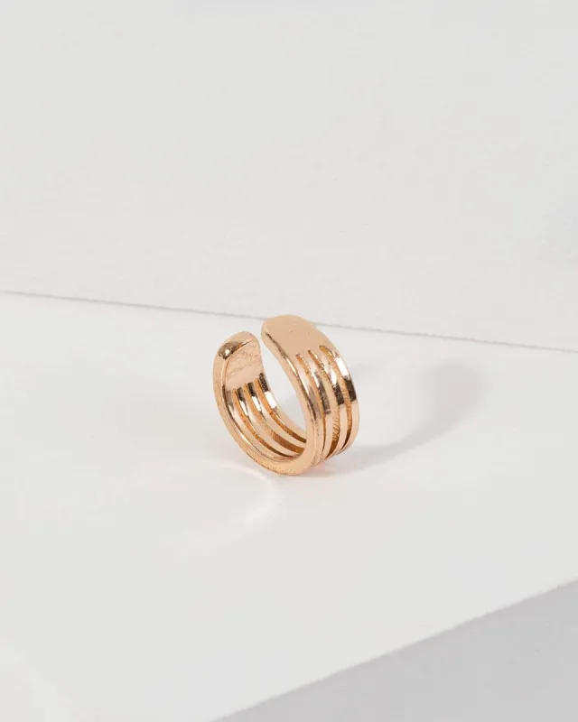 Gold Fine Band Ear Cuff Earring sold by Collete Hayman