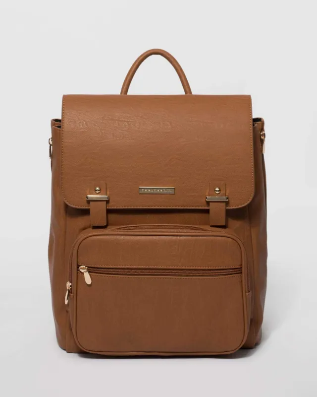 Tan Sam Day Backpack sold by Collete Hayman