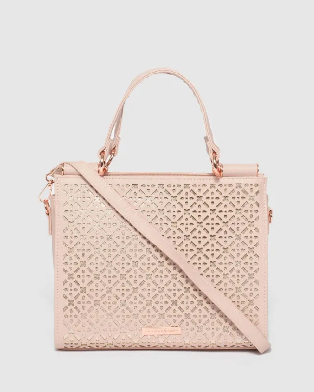 Pink Stephanie Punchout Tote Bag sold by Collete Hayman