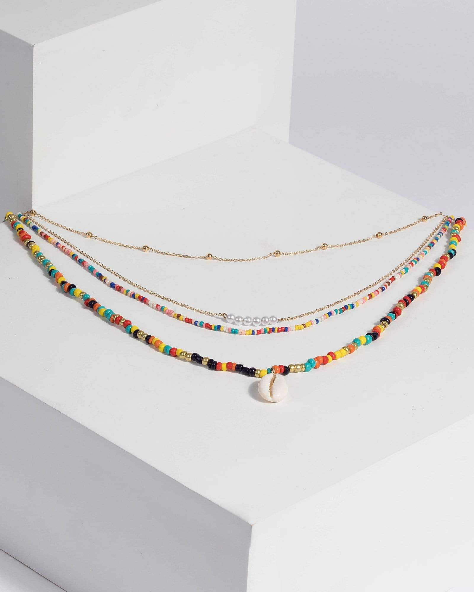 Multi Beaded and Pearl Necklace Set sold by Collete Hayman