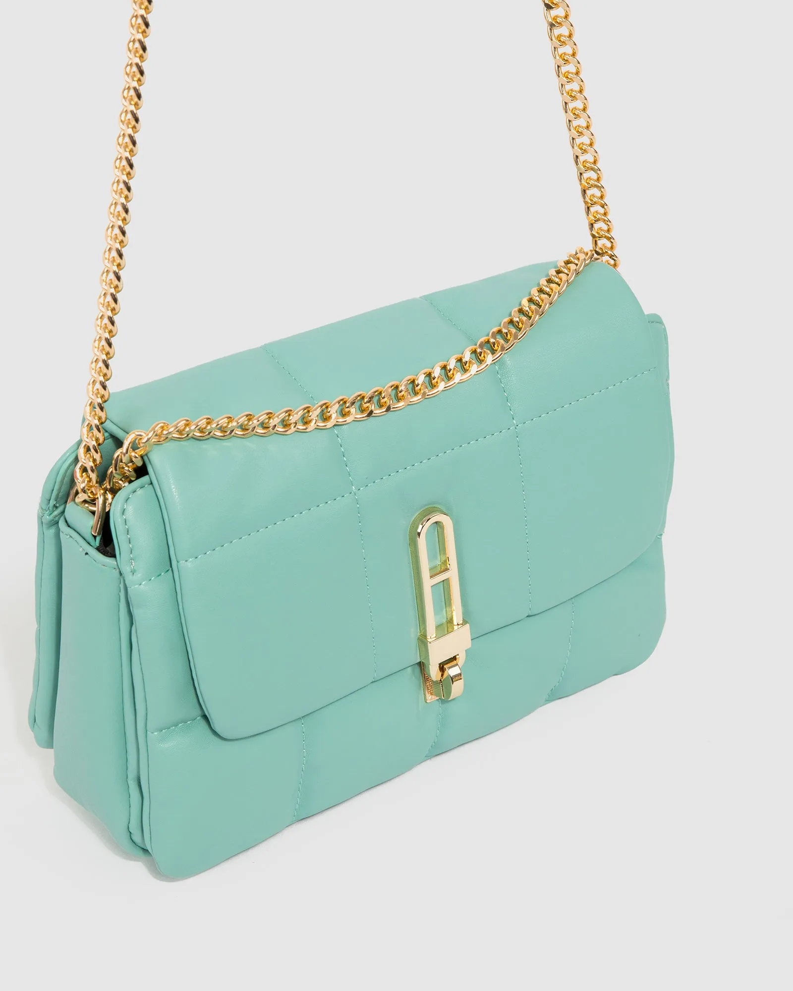 Green Riley Quilt Crossbody Bag sold by Collete Hayman product image thumbnail 2