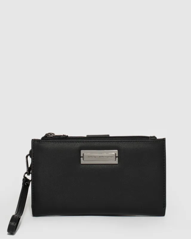Black Zarinda Wristlet Wallet sold by Collete Hayman