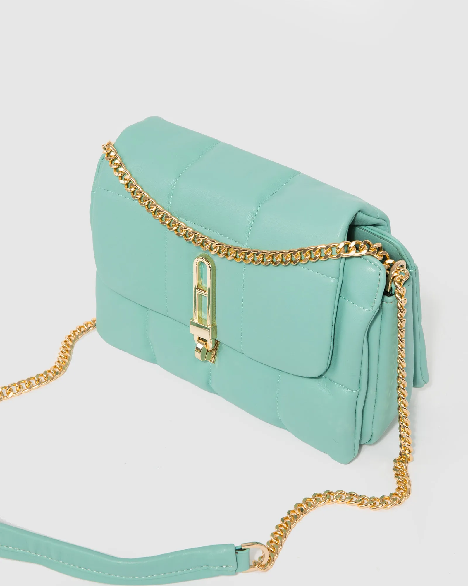 Green Riley Quilt Crossbody Bag sold by Collete Hayman product image thumbnail 5