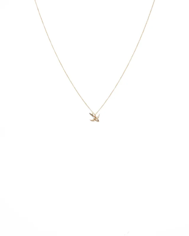Gold Tone Bird Pendant Necklace sold by Collete Hayman