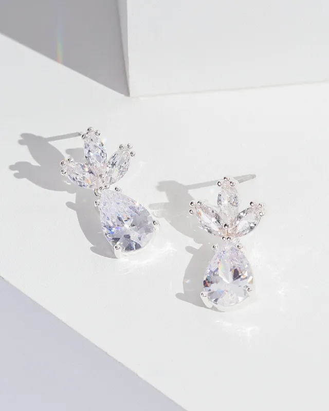 Crystal Cluster Drop Earrings sold by Collete Hayman
