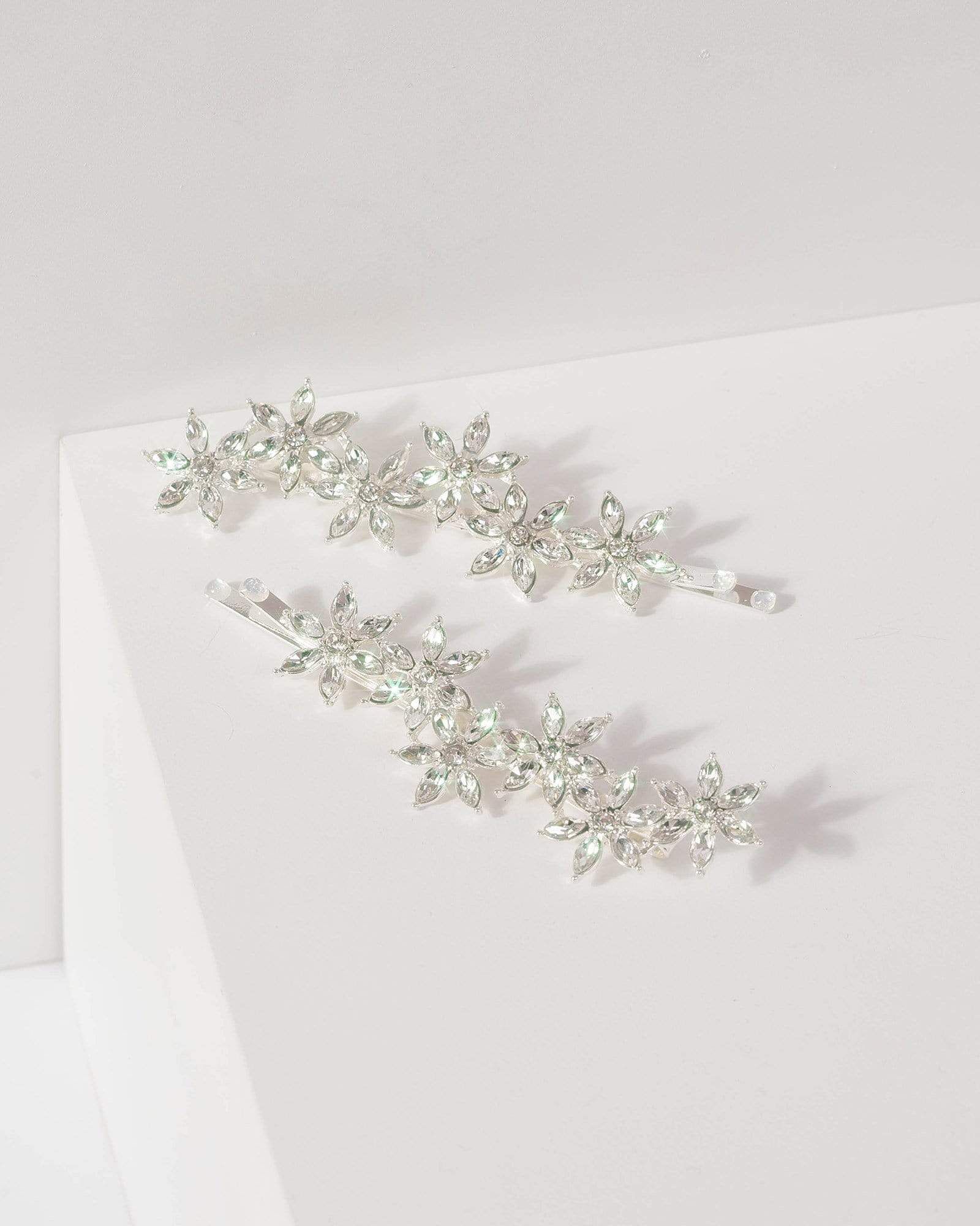 Crystal Floral Hair Clips sold by Collete Hayman