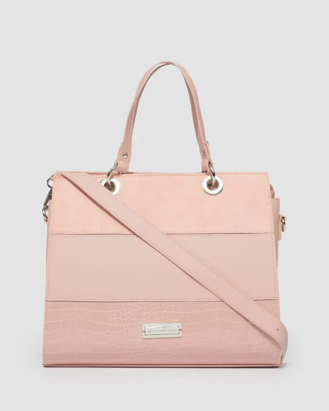 Pink Andrea Stripe Tote Bag sold by Collete Hayman