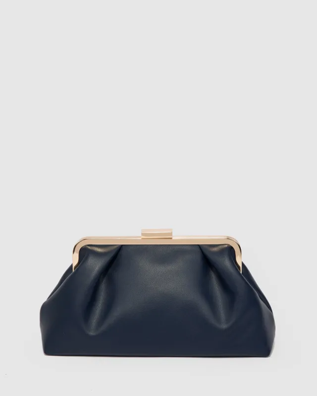 Navy Blue Noa Clutch Bag sold by Collete Hayman