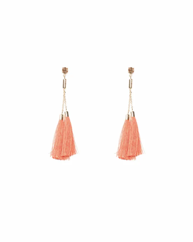 Double Tassel Statement Earrings sold by Collete Hayman