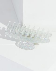 Silver Rounded Glitt Earrings Claw Clip sold by Collete Hayman