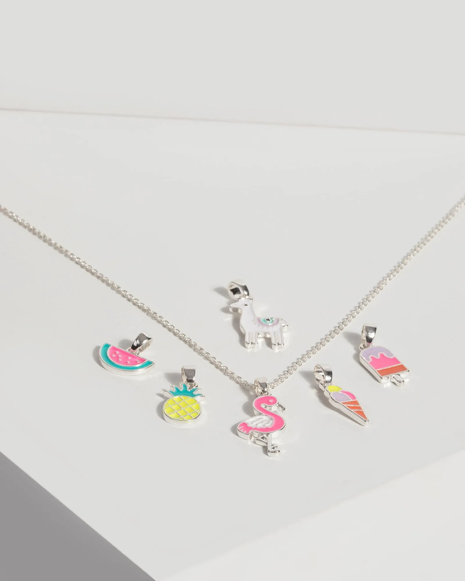 Silver Flamingo Charm Necklace sold by Collete Hayman