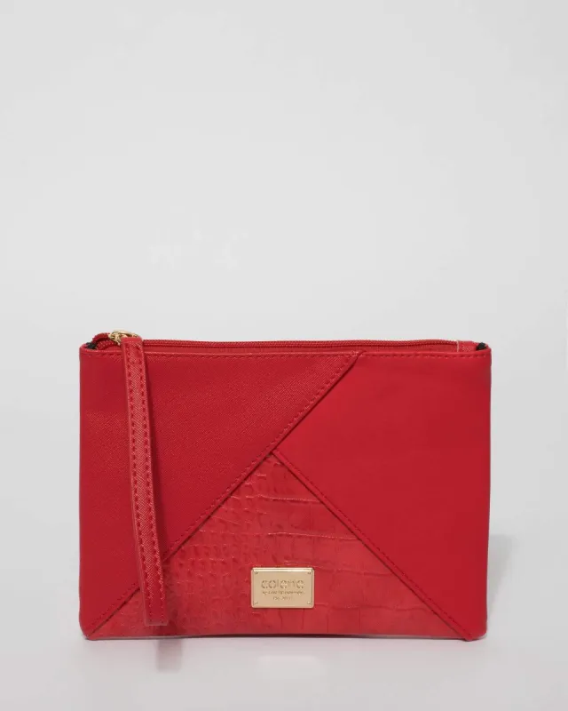 Red Poppy Panelled Purse sold by Collete Hayman