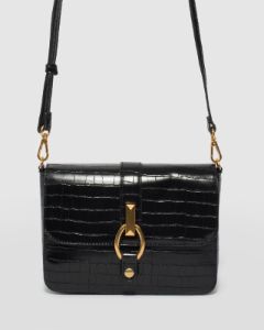 Black Elissa Crossbody Bag sold by Collete Hayman